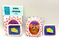 “Mr. Cheese” & “Cheese”Vinyl Sticker - 2 Pack