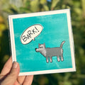 “Bark” Shepard Dog Blank Greeting Card