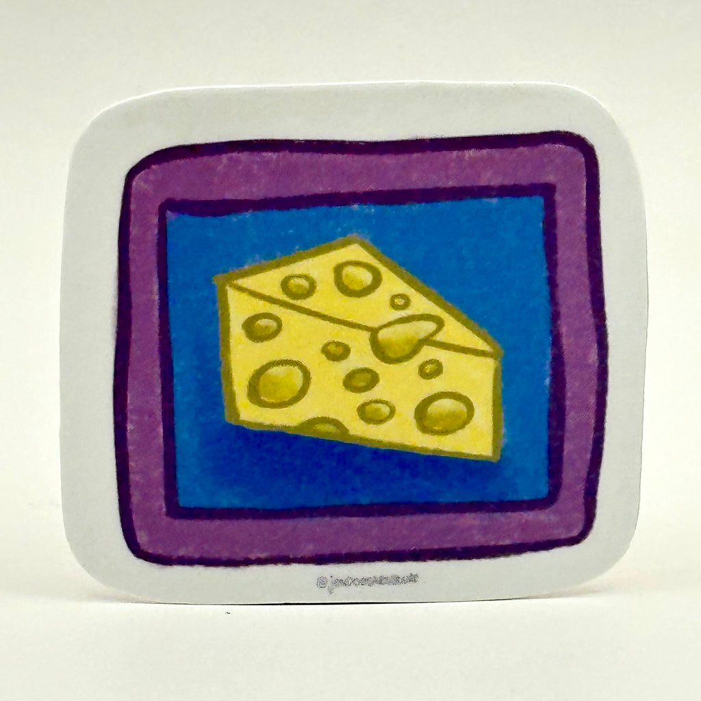 “Mr. Cheese” & “Cheese”Vinyl Sticker - 2 Pack