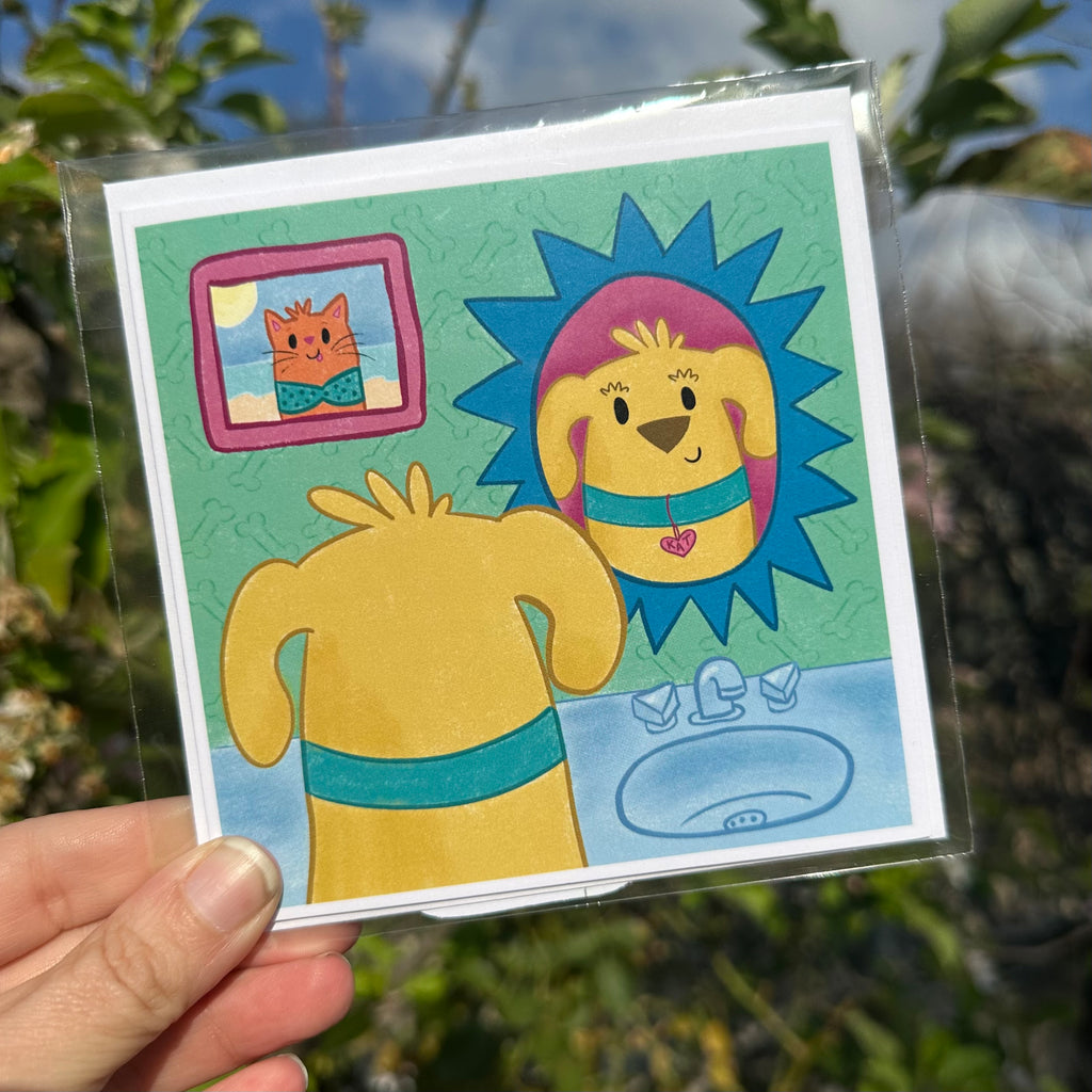 “I <3 Kitty” Blank Greeting Card