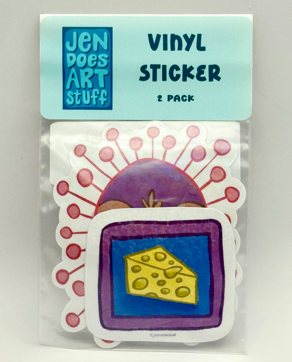 “Mr. Cheese” & “Cheese”Vinyl Sticker - 2 Pack