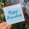 “Happy Hanukkah” Holiday Blank Greeting Card