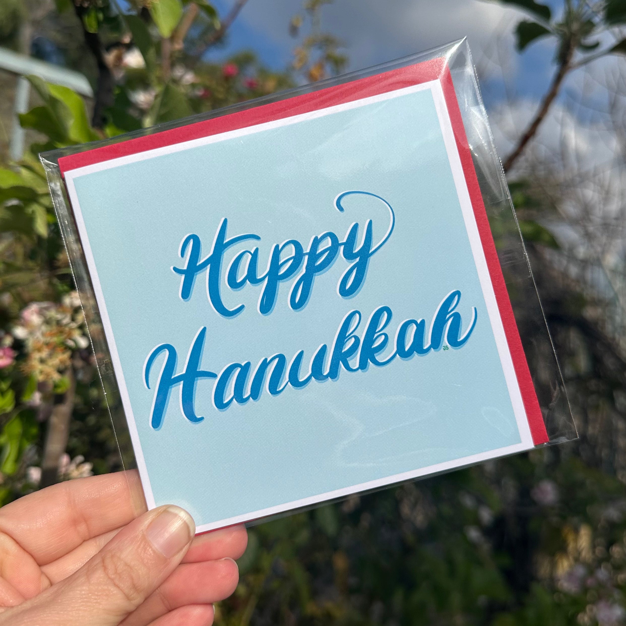 “Happy Hanukkah” Holiday Blank Greeting Card