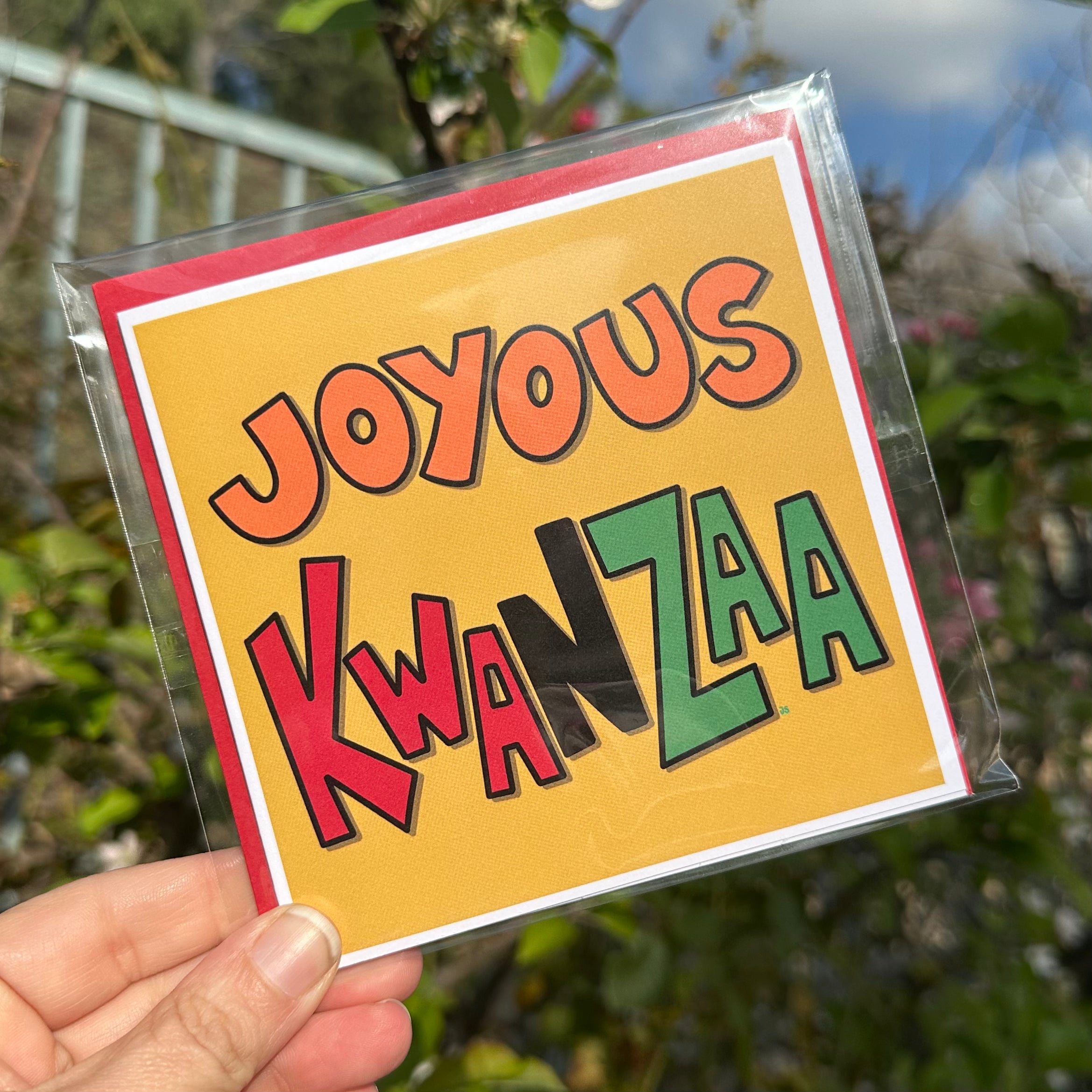 “Joyous Kwanzaa” Holiday Blank Greeting Card